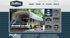 Desktop Screenshot of probuiltsteel.com